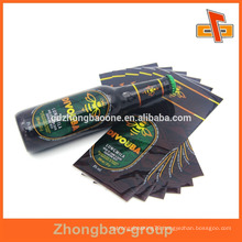 Eco-friendly plastic PET heat shrink sleeve label for beer or plastic bottles with charming printing